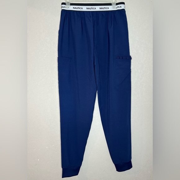 Nautica Navy Jogger Scrub Pants Size S - Picture 2 of 14